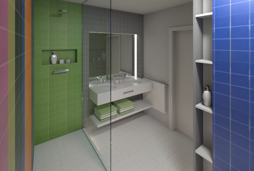 inrichting rijwoning te Blanden